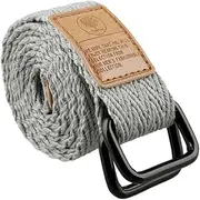 [moonsix] Canvas Web Belts for Men, Military Style D-ring Buckle Men's Belt