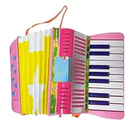 Button Accordion for Kids,Small Accordion Toy 6Bass Button Accordion | Cute Educational Toy Preschool Musical Instrument for Boys & Girls