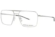 Porsche Design P8386-B Titanium Eyeglasses Men's Palladium Full Rim Pilot 57mm