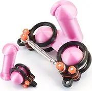 Nova Lux Ranger Double Ball Buffs Stretcher Set with Crusher, Testicle and Scrotum Cage by Nova Lux Made in EU, CBT