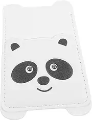 COHEALI Cute Cartoon Animal Card Sleeve Adhesive Phone Back Wallet for Multiple Cards Durable PU Material Stylish Portable Card Holder for Go Use
