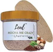 Leal Cosmetics Whipped Face & Body Scrub - 200gm (Mocha Me Crazy) | Exfoliator 2 in 1 Coffee Sugar Scrub & Soap for Dead Skin, Tan Removal & Blackhead Remover | pH Balanced | Sulphate & Paraben Free