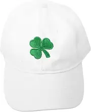 [Yardenfun] Irish Green Baseball Cap Adjustable Strap Embroidered Shamrock Hat for St Patrick's Day Celebration