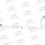 Redback Cat Conv Bolt On to suit Toyota Prius 1.5L 4Cyl HBK 8/03-2/09 Hybrid - C0928