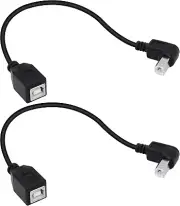 Sinloon USB 2.0 Type-B Printer Cable, (2-Pack) USB 2.0 B Female to Type-B Male (