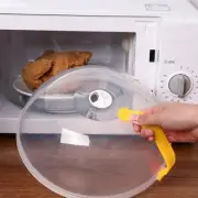 Food-Grade Microwave Plate Cover Shell Anti-Splatter Plate Handle Lid with δ,