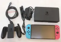 在飛比找露天拍賣優惠-【胖鑽石】NS Switch OLED 紅藍色 中古主機 二