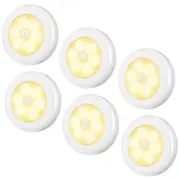Warm WhiteLED PIR Motion Sensor Night Light Infrared Wireless Wall Lamp Battery Powered Au