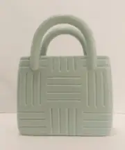 Target Handbag Vase Planter - Light Green Spring Ceramic New!