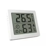 Room Temperature Indoor LCD Hygrometer Tester Digital Thermometer Humidity White