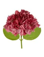 [Florabelle] Hydrangea Stem Soft Touch 50cm in Dark Pink