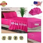 Luxury 4-Piece King Bed Sheet Set - Hot Pink 1500 Thread Count Microfiber