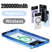 Wireless Power Bank Magnetic 2000000mAh Portable Fast Charger For iPhone New