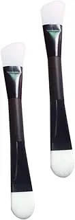 SOESFOUFU 2pcs Double-headed Facial Treatment Brush Facial Mud Applicator Skin Care Face Brush Sleepmask Skincare Tools for Face Hairless Moisturizers Applicator Facial Brush Black ，