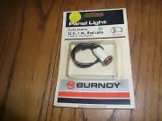 BURNDY Snap-In Red Panel Light Round 12V / 1W 6" Leads RK 163-2