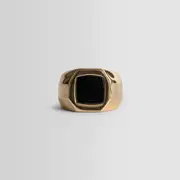 [EMANUELE BICOCCHI] Gold-Plated Silver Stone Chevalier Ring Gold