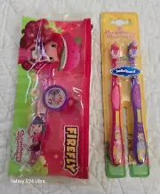 NEW 2 Packs of 2 Strawberry Shortcake Kids Toothbrush