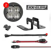 XKGLOW 20W Round LED Cube Lights Flood Beam with RGB Accent Kit XK065003-FL-KIT
