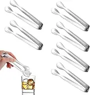 Mini Sugar Tongs ICS Tongs,6Pcs Small Serving Utensils for Catering, Kitchen Tongs, Stainless Steel Mini Tongs, 4.25Inch Appetizer Tongs for Appetizers,Tea Party, Coffee Bar