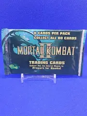 Sealed 1994 Mortal Kombat 2 Trading Card Pack FINISH HIM...FATALITY!!! SUB ZERO