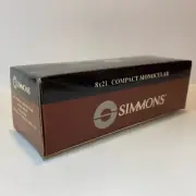 Rare NOS Simmons 8x21 Compact Monocular Model 801147 Black Rubber Field Scope