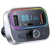 Bluetooth FM Transmitter for Car Wireless Radio Adapter Kit, Hands-Free Calli...
