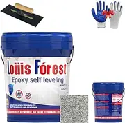 High-Gloss Marble Effect Epoxy Floor Coating, Garage Floor Paint (1L,Colorful)