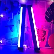 32/52CM strip atmosphere light USB rechargeable LED night light bedroom decoration light blue light purple light live broadcast atmosphere light background lig