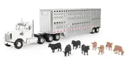 Freightliner 122SD Semi with Cattle Trailer 1:32 Scale