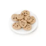 Miniature -Chocolate Chip Cookie Plate Fairy Garden Faerie DA 2318-19