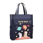 3-Layer Tote School Bag Large-capacity A4 File Bag File Bag Learning Supplies