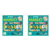 2x Djeco Little Market Buying Kids/Childrens Educational Activity Board Game 5y+