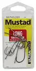 Mustad Long Baitholder Fishing Hook Size 2 - Ultrapoint - Chemically Sharpened