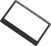 LALADEFIEE Credit Card Magnifier Clear Magnifier with Ruler Portable Card Size Magnifying Glass for Reading Maps Wallet