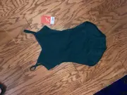 Capezio One Piece Leotard Leo. Child Size XS. Green (HOME34)