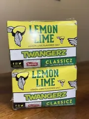 2 X TWANGERZ LEMON LIME Flavored SALT 200 PACKETS BOX SNACK TOPPING 400 Total