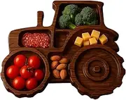 Wezalget Wooden Charcuterie Board | Vehicle Cheese Board Charcuterie Platter,Fruit Plate Serving Platter, Motorcycle Tractor Excavator Table Centerpieces for Kitchen Dining Room