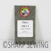 10 ORGAN 12BP 15X1ST HAX1ST TITANIUM EMBROIDERY LARGE EYE SEWING MACHINE NEEDLES