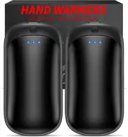 2 Pack Hand Warmers Rechargeable, Portable Electric Hand Warmers Reusable, USB 2