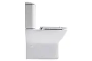 BPA Emilia Raised Height, Short Projection, Rimless Back To Wall Toilet Suite