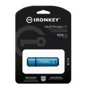 Kingston - IronKey Vault Privacy 50 Encrypted USB Flash Drive - IKVP50/128GB