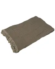 Truly Soft Two-Toned Textured Organic Throw