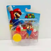 SUPER MARIO BROS MARIO ACTION FIGURE W/ BONUS COIN NEW NES NINTENDO JAKKS 2.5