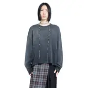 [ANN DEMEULEMEESTER] Emil ''Eternal Eagle'' Long Sleeve T-Shirt Black
