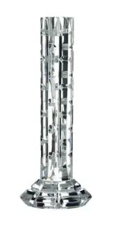 WATERFORD NIB CRYSTAL 8” ILLUMINOLOGY FACETED CANDLESTICK HOLDER