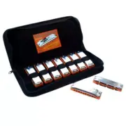 Blues harmonica set - SESSION STEEL 9 Seydel, Harmonica - Free US Shipping!