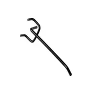50pc Pegboard Hooks Shelving Hooks,L Style Long Peg Board Wall 4Inch Black