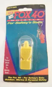 The Fox-40 Whistle For Safety's Sake Play It Safe Outdoor Marine Personal Safety