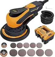 MAXXT Electric 5mm Random Orbital Sander, Palm Sander with Brushless Motor, 5&6Inch Sanding Pads, with Tool Case