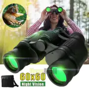 60x60 HD Military Zoom Powerful Binoculars Day/Low Night Optics Hunting & Case